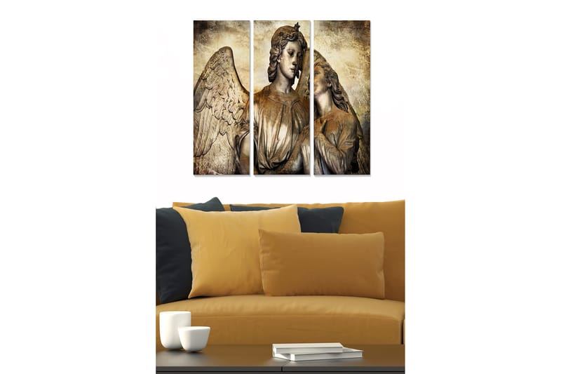 Billede Spiritual 3 stk Flerfarvet, 22x05 cm