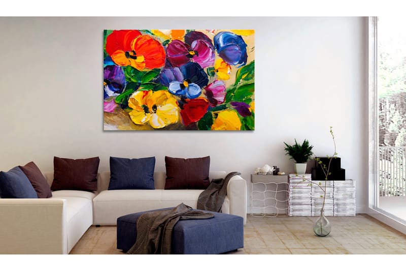 Billede Spring Pansies 90x60, Artgeist sp. z o. o.