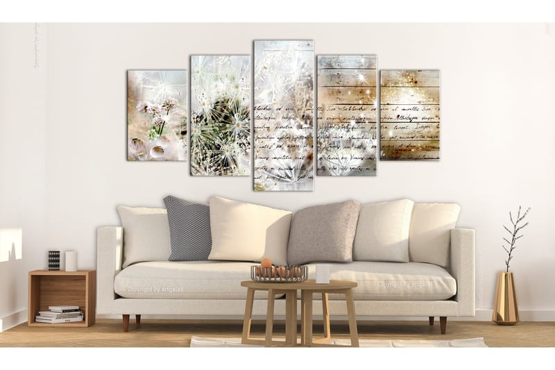 Billede Starry Dandelions Ii 100x50 - Artgeist sp. z o. o. - Boligtilbehør - Billeder & kunst - Billeder på lærred