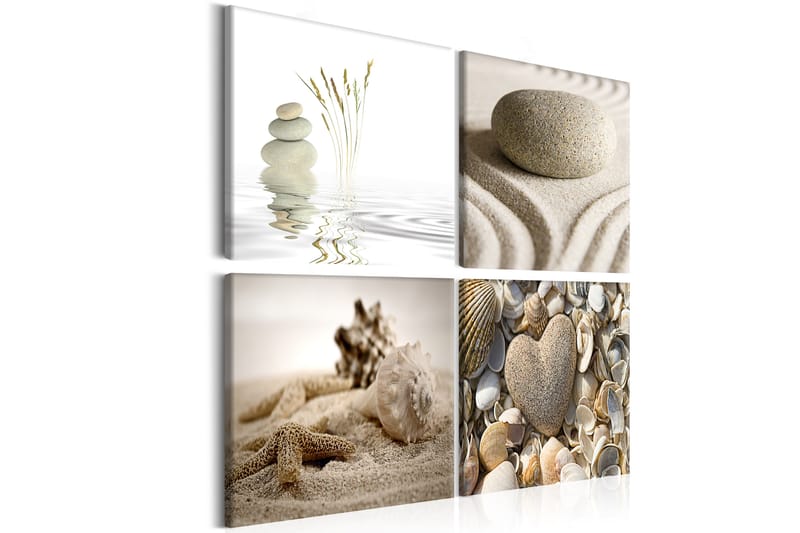 Billede Strand 60x60 - Artgeist sp. z o. o. - Boligtilbehør - Billeder & kunst - Billeder på lærred