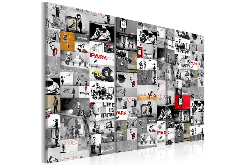 Billede Street Art Banksy Iii 120x80, Artgeist sp. z o. o.