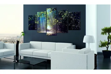 Billede Sunny Forest Path 100x50 - Artgeist sp. z o. o. - Boligtilbehør - Billeder & kunst - Billeder på lærred