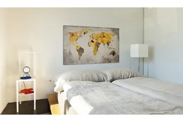 Billede Sunny Kontinenter 60x40 - Artgeist sp. z o. o. - Boligtilbehør - Billeder & kunst - Billeder på lærred