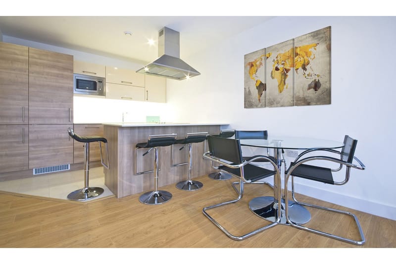 Billede Sunny Kontinenter Triptych 120x80 - Artgeist sp. z o. o. - Boligtilbehør - Billeder & kunst - Billeder på lærred