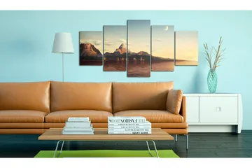 Billede Sunrise Bjerg 200x100 - Artgeist sp. z o. o. - Boligtilbehør - Billeder & kunst - Billeder på lærred