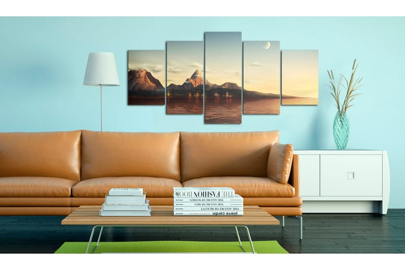 Billede Sunrise Bjerg 200x100 - Artgeist sp. z o. o. - Boligtilbehør - Billeder & kunst - Billeder på lærred