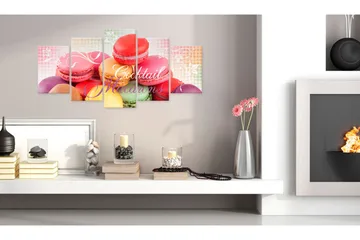 Billede Sweet Macarons 100x50 - Artgeist sp. z o. o. - Boligtilbehør - Billeder & kunst - Billeder på lærred