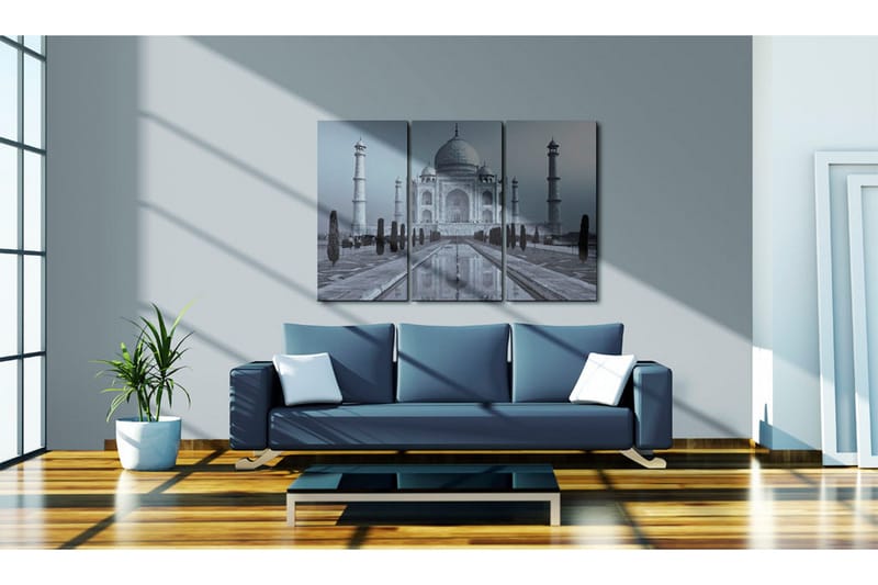 Billede Taj Mahaj By Night India 120x80 - Artgeist sp. z o. o. - Boligtilbehør - Billeder & kunst - Billeder på lærred