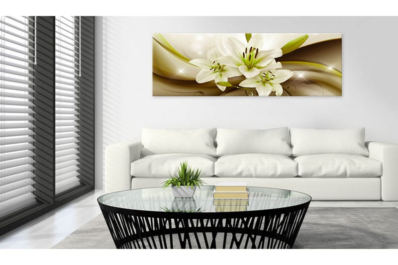 Billede Temptation Of Lilies 120x40 - Artgeist sp. z o. o. - Boligtilbehør - Billeder & kunst - Billeder på lærred