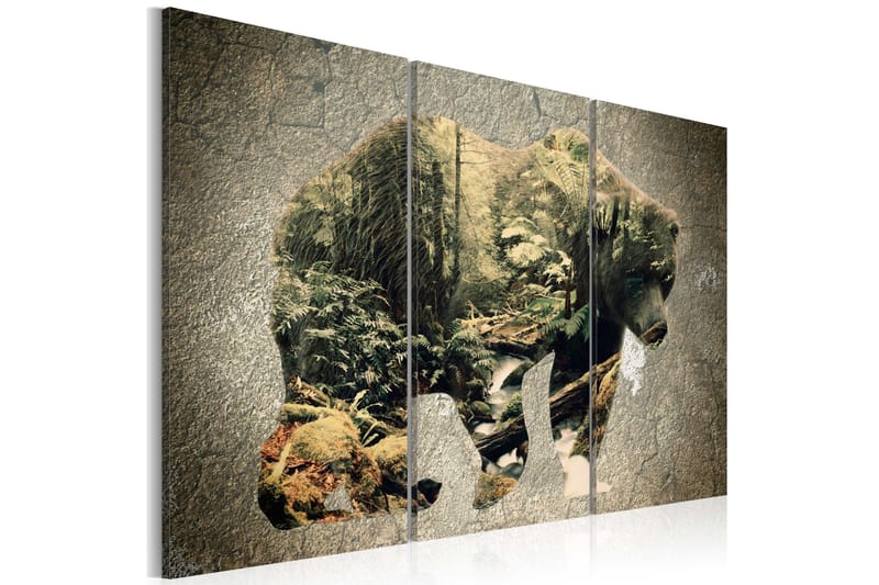 Billede The Bear in the Forest 90x60, Artgeist sp. z o. o.