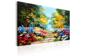 Billede The Flowers Alley 90x60 - Artgeist sp. z o. o. - Boligtilbehør - Billeder & kunst - Billeder på lærred