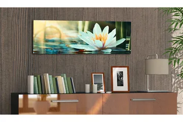 Billede The Lake Of Lotus 135x45 - Artgeist sp. z o. o. - Boligtilbehør - Billeder & kunst - Billeder på lærred