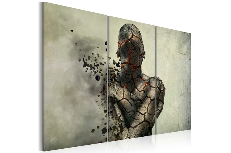 Billede The Man Of Stone Triptych 120x80, Artgeist sp. z o. o.