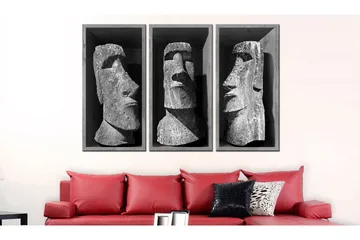 Billede The Mystery Of Easter Island 120x80 - Artgeist sp. z o. o. - Boligtilbehør - Billeder & kunst - Billeder på lærred