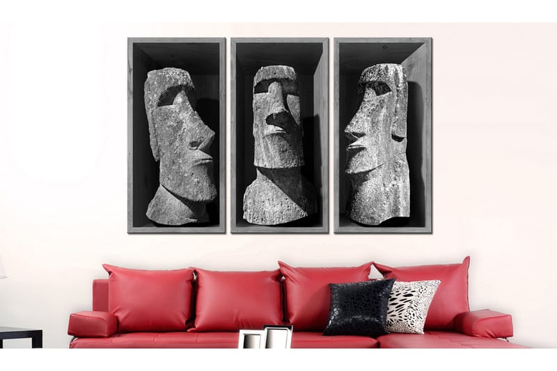 Billede The Mystery Of Easter Island 120x80 - Artgeist sp. z o. o. - Boligtilbehør - Billeder & kunst - Billeder på lærred