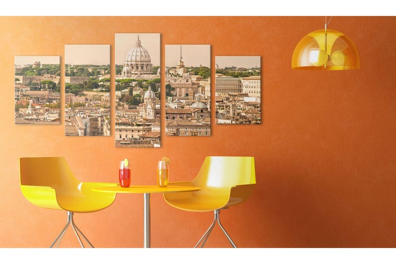 Billede The Roofs Of The Eternal City 100x50 - Artgeist sp. z o. o. - Boligtilbehør - Billeder & kunst - Billeder på lærred