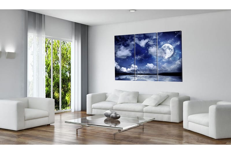 Billede The Sea At Night 120x80 - Artgeist sp. z o. o. - Boligtilbehør - Billeder & kunst - Billeder på lærred