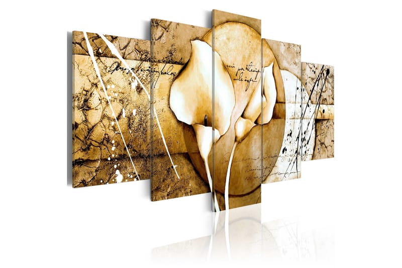Billede The Secret Of Calla Lily Beige 200x100, Artgeist sp. z o. o.