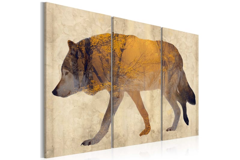 Billede The Wandering Wolf 90x60, Artgeist sp. z o. o.