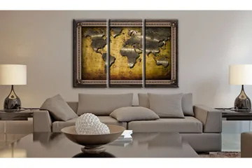 Billede The World In A Freme 60x40 - Artgeist sp. z o. o. - Boligtilbehør - Billeder & kunst - Billeder på lærred