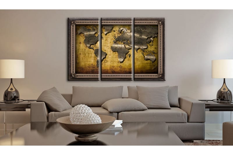 Billede The World In A Freme 60x40 - Artgeist sp. z o. o. - Boligtilbehør - Billeder & kunst - Billeder på lærred