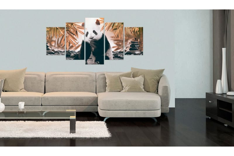 Billede Thoughtful Panda 100x50 - Artgeist sp. z o. o. - Boligtilbehør - Billeder & kunst - Billeder på lærred
