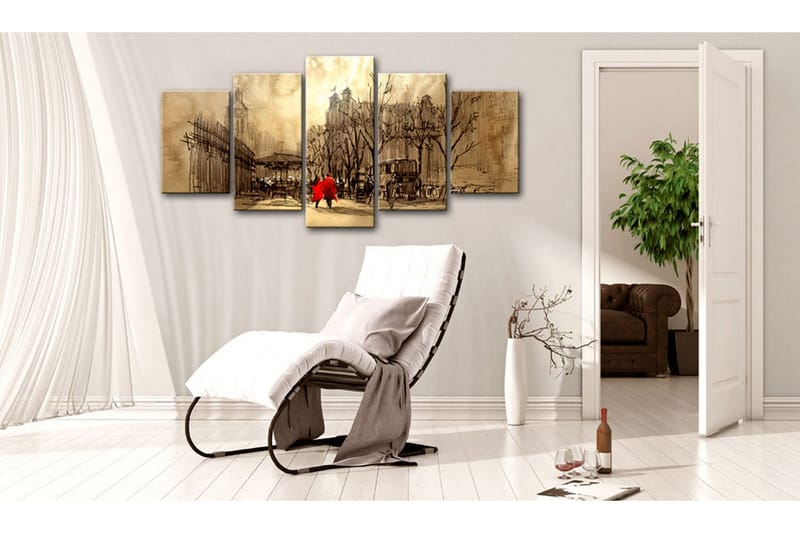 Billede Time Travels 200x100 - Artgeist sp. z o. o. - Boligtilbehør - Billeder & kunst - Billeder på lærred