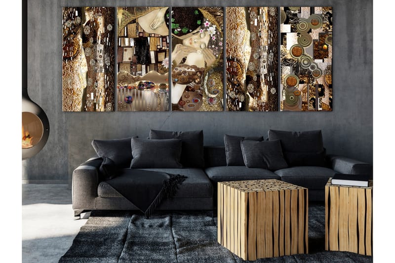 Billede Together Forever 5 Parts Narrow 225x90 - Artgeist sp. z o. o. - Boligtilbehør - Billeder & kunst - Billeder på lærred