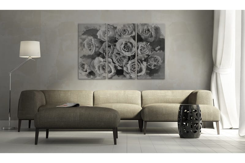 Billede Tolv Roses Triptych 120x80 - Artgeist sp. z o. o. - Boligtilbehør - Billeder & kunst - Billeder på lærred