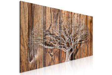 Billede Tree Chronicle 5 Parts Narrow 200x80 - Artgeist sp. z o. o. - Boligtilbehør - Billeder & kunst - Billeder på lærred