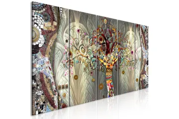 Billede Tree Of Life 5 Parts Narrow 225x90 - Artgeist sp. z o. o. - Boligtilbehør - Billeder & kunst - Billeder på lærred