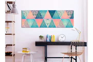 Billede trekanter - Artgeist sp. z o. o. - Boligtilbehør - Billeder & kunst - Billeder på lærred