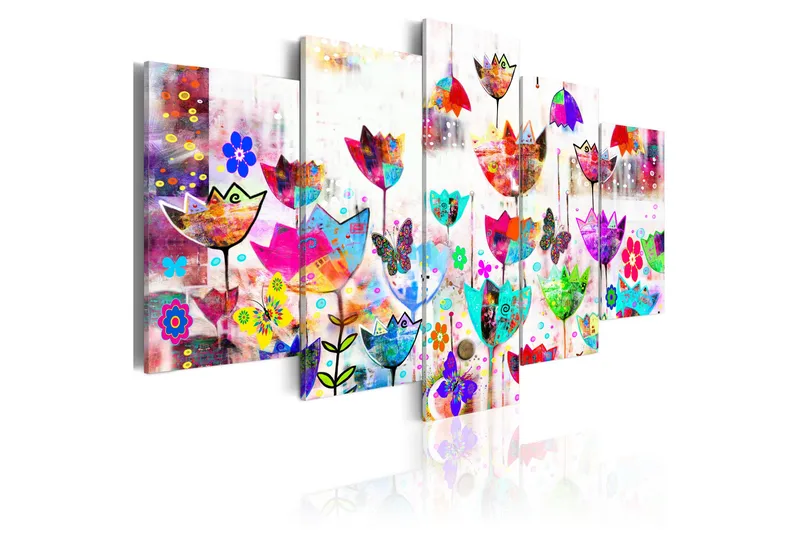Billede Tulips In The Rain 100x50, Artgeist sp. z o. o.