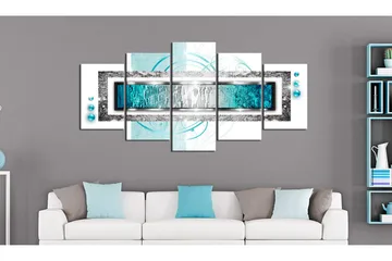 Billede Turquoise Blizzard 200x100 - Artgeist sp. z o. o. - Boligtilbehør - Billeder & kunst - Billeder på lærred