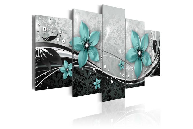 Billede Turquoise Flower Of Night 200x100, Artgeist sp. z o. o.