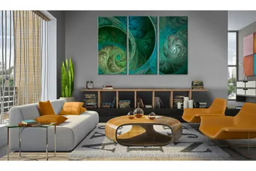 Billede Turquoise Oriental Inspiration 60x40 - Artgeist sp. z o. o. - Boligtilbehør - Billeder & kunst - Billeder på lærred