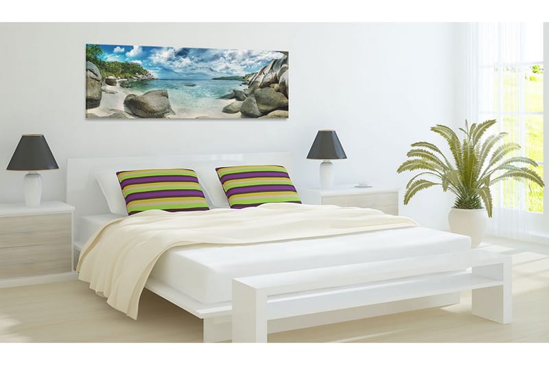Billede Turquoise Paradise 120x40 - Artgeist sp. z o. o. - Boligtilbehør - Billeder & kunst - Billeder på lærred