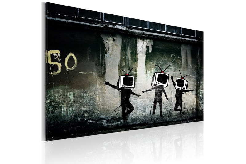 Billede Tv Heads Dance Banksy 60x40, Artgeist sp. z o. o.