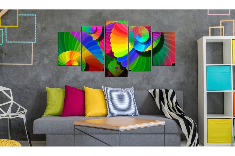 Billede Twisted Colours 200x100 - Artgeist sp. z o. o. - Boligtilbehør - Billeder & kunst - Billeder på lærred