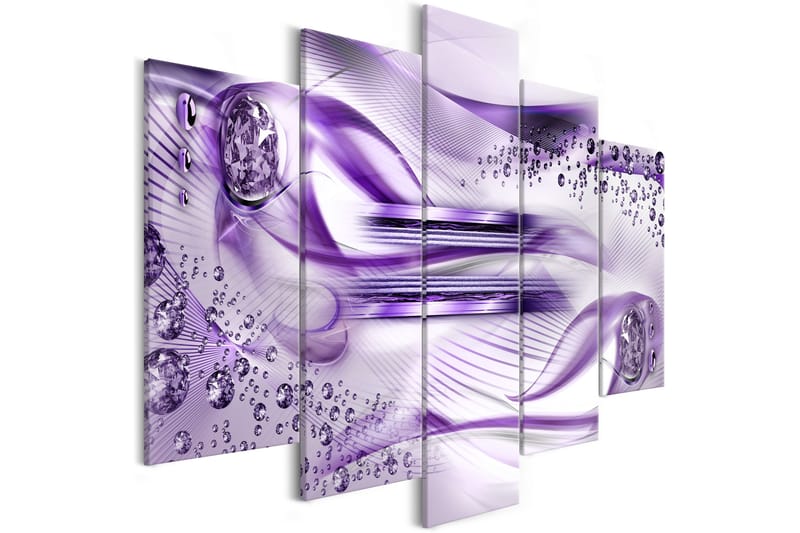 Billede Underwater Harp 5 Parts Wide Violet 200x100, Artgeist sp. z o. o.