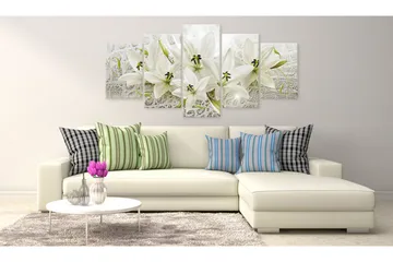 Billede Unique Flowers 200x100 - Artgeist sp. z o. o. - Boligtilbehør - Billeder & kunst - Billeder på lærred