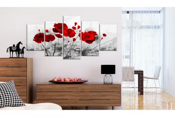 Billede Valmuer Rød Mirakel 100x50 - Artgeist sp. z o. o. - Boligtilbehør - Billeder & kunst - Billeder på lærred