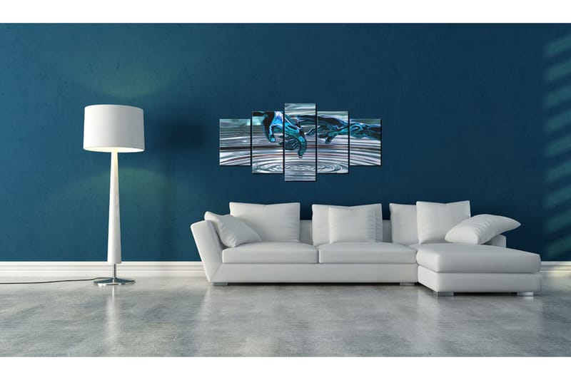 Billede Vand Cirklar 200x100 - Artgeist sp. z o. o. - Boligtilbehør - Billeder & kunst - Billeder på lærred