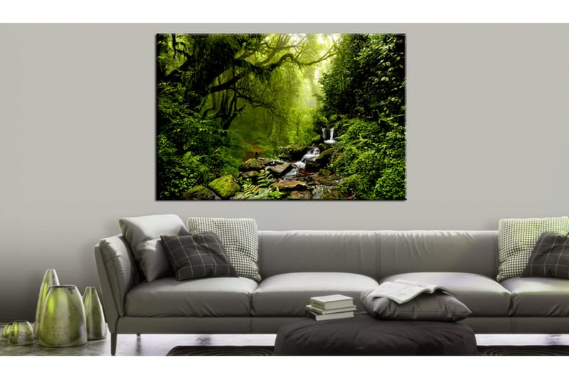 Billede Vandfald i skoven 120x80, Artgeist sp. z o. o.