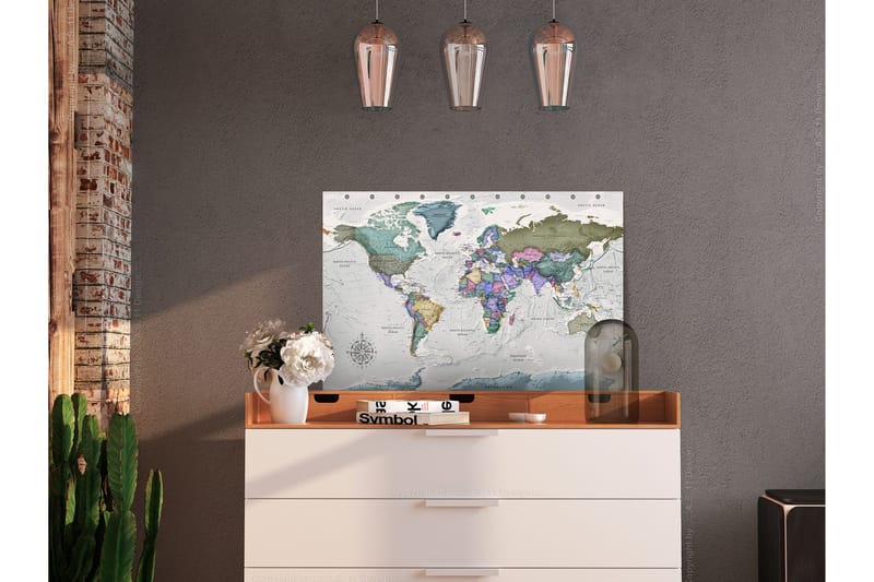 Billede verdensdestinationer (1 del) Bred 90x60, Artgeist sp. z o. o.