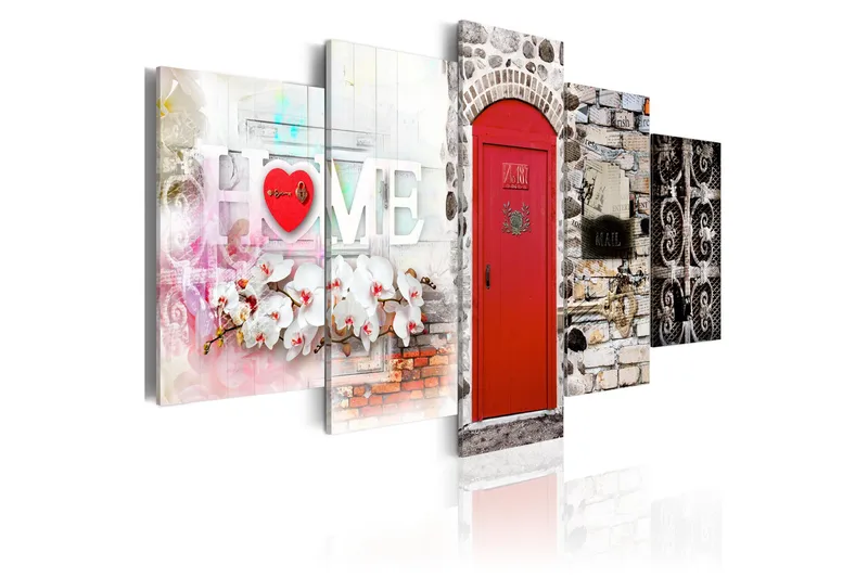 Billede Vintage Home 100x50, Artgeist sp. z o. o.