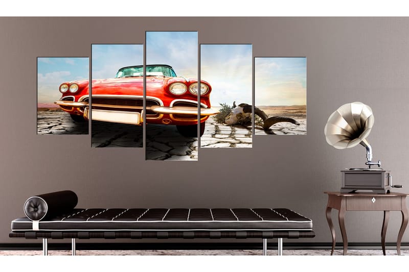 Billede Vintage Red Dream 100x50 - Artgeist sp. z o. o. - Boligtilbehør - Billeder & kunst - Billeder på lærred