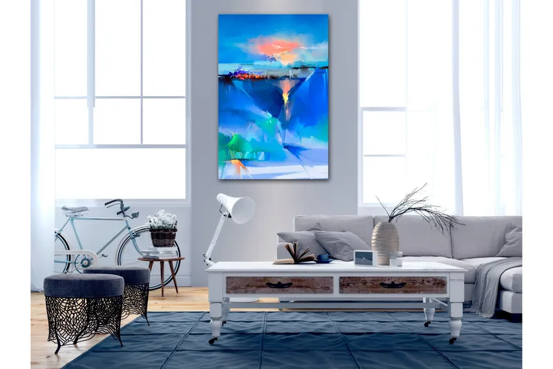 Billede Vinterlandskab (1 del) Lodret 80x120, Artgeist sp. z o. o.