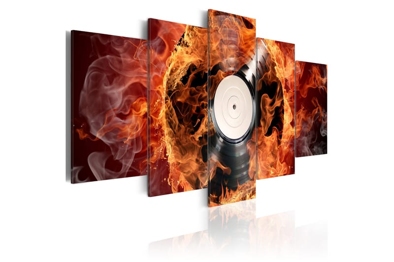 Billede Vinyl On Fire 100x50, Artgeist sp. z o. o.