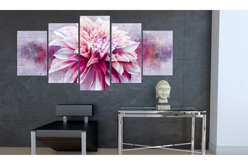 Billede Violet Dahlia 100x50 - Artgeist sp. z o. o. - Boligtilbehør - Billeder & kunst - Billeder på lærred